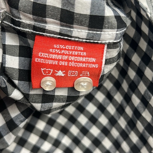 Justins Black and White Casual Button Down Shirt - Picture 5 of 7